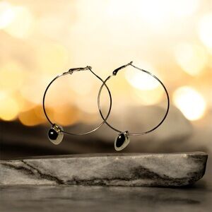 Elegant Gold Hoop Earrings/Fashion Jewelry